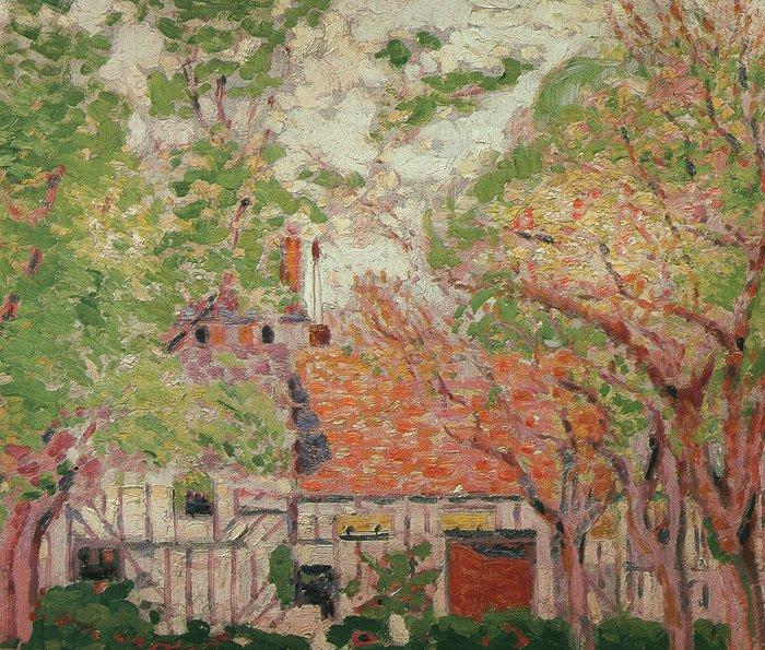 William Schumacher White House with Trees China oil painting art